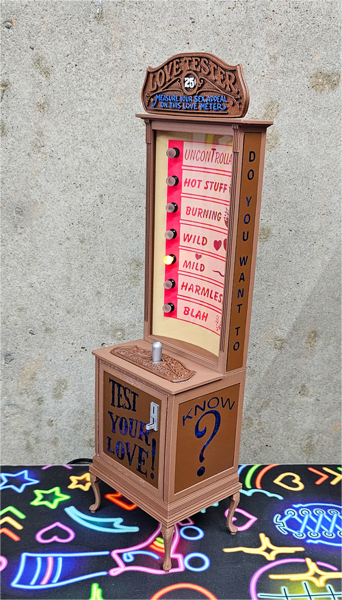 1:6 Scale Functional / Playable Love Tester Displays with Replicade / New Wave Toys Arcade