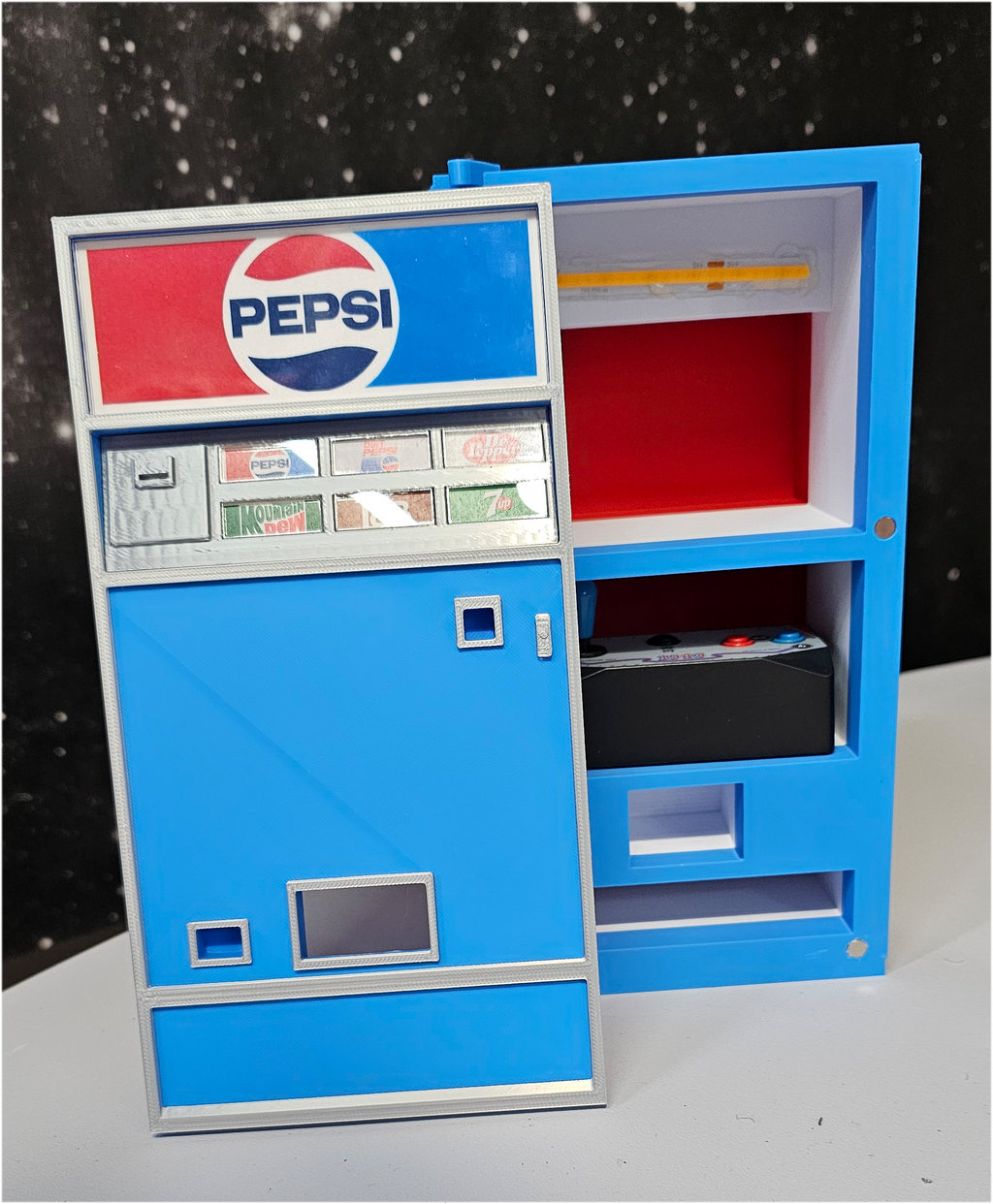 Sixth Scale Cola Themed Controller Storage for your New Wave Toys Arcade.