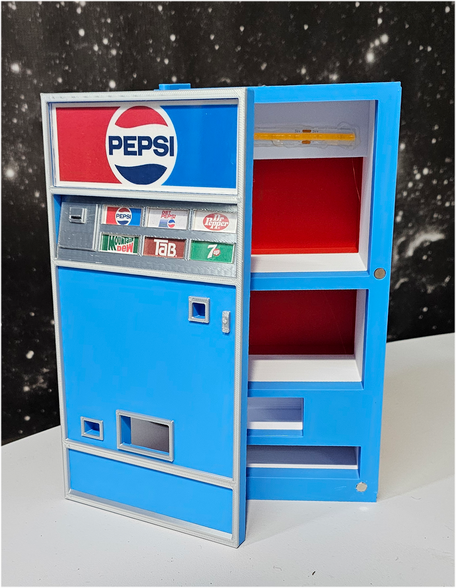 Sixth Scale Cola Themed Controller Storage for your New Wave Toys Arcade.