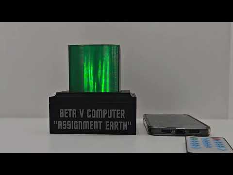 Trek Inspired Gary Seven Beta 5 Computer Remote Cube with Sound Activated Lights