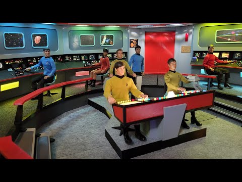 Trek TOS Bridge for Sixth Scale / 12 Inch Figures QMx / EXO-6 / By Station, Select on Drop-Down Menu