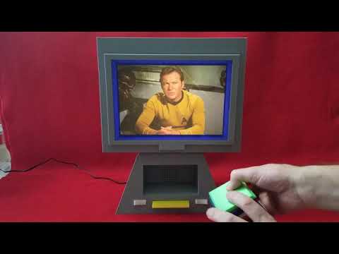 Trek TOS View Screen Monitor as seen in Kirks Quarters with sound