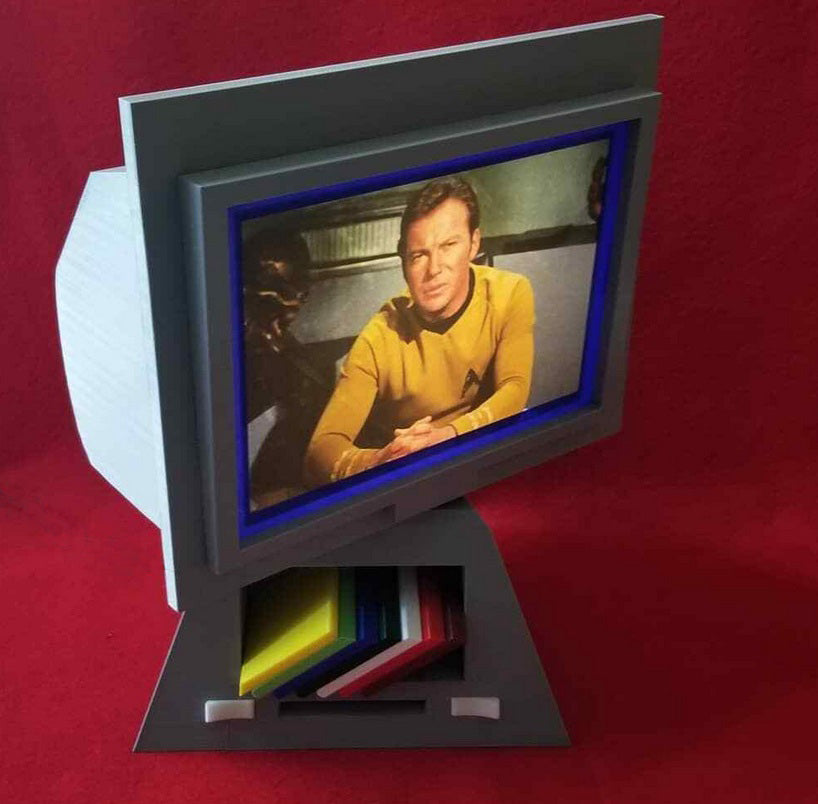 Trek TOS View Screen Monitor as seen in Kirks Quarters with sound