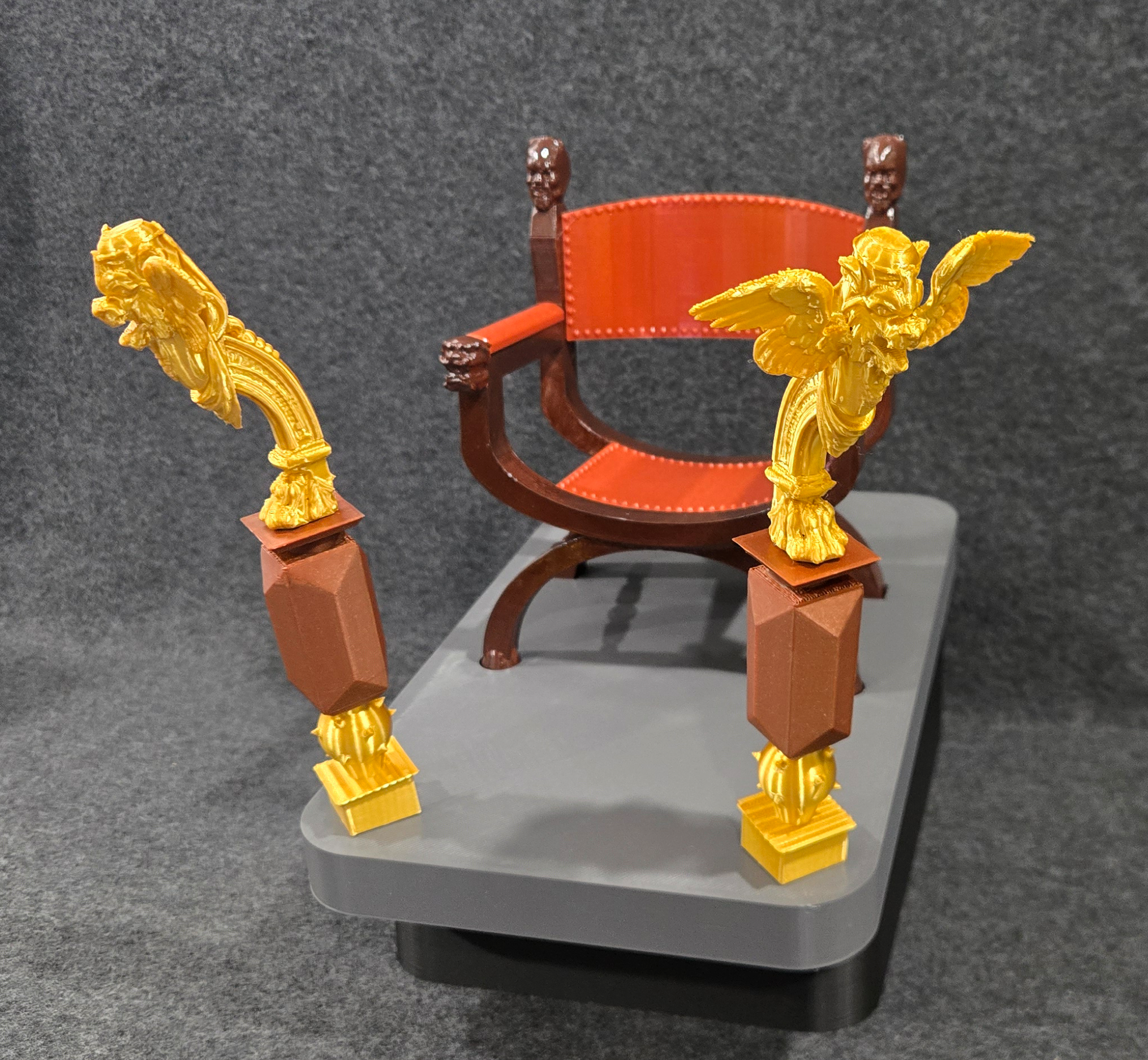 TNG Finale Episode Judge Q Chair's PILLARS ONLY for your Exo-6 / Sixth Scale Figures