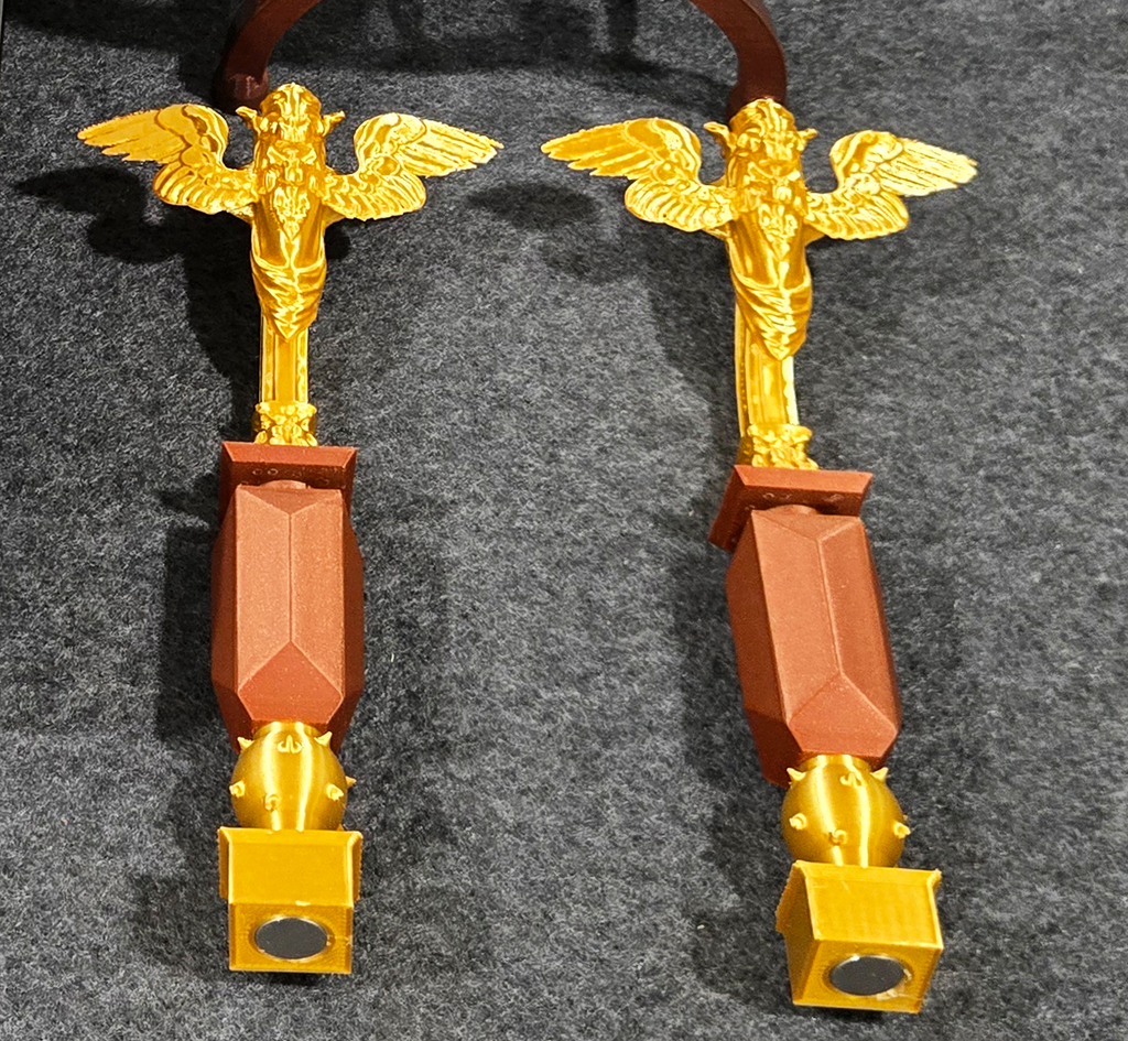 TNG Finale Episode Judge Q Chair's PILLARS ONLY for your Exo-6 / Sixth Scale Figures