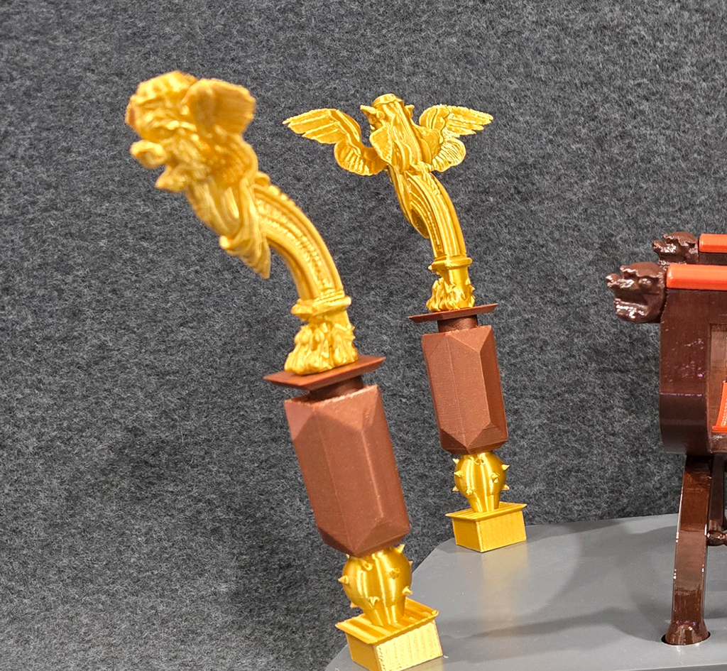 TNG Finale Episode Judge Q Chair's PILLARS ONLY for your Exo-6 / Sixth Scale Figures