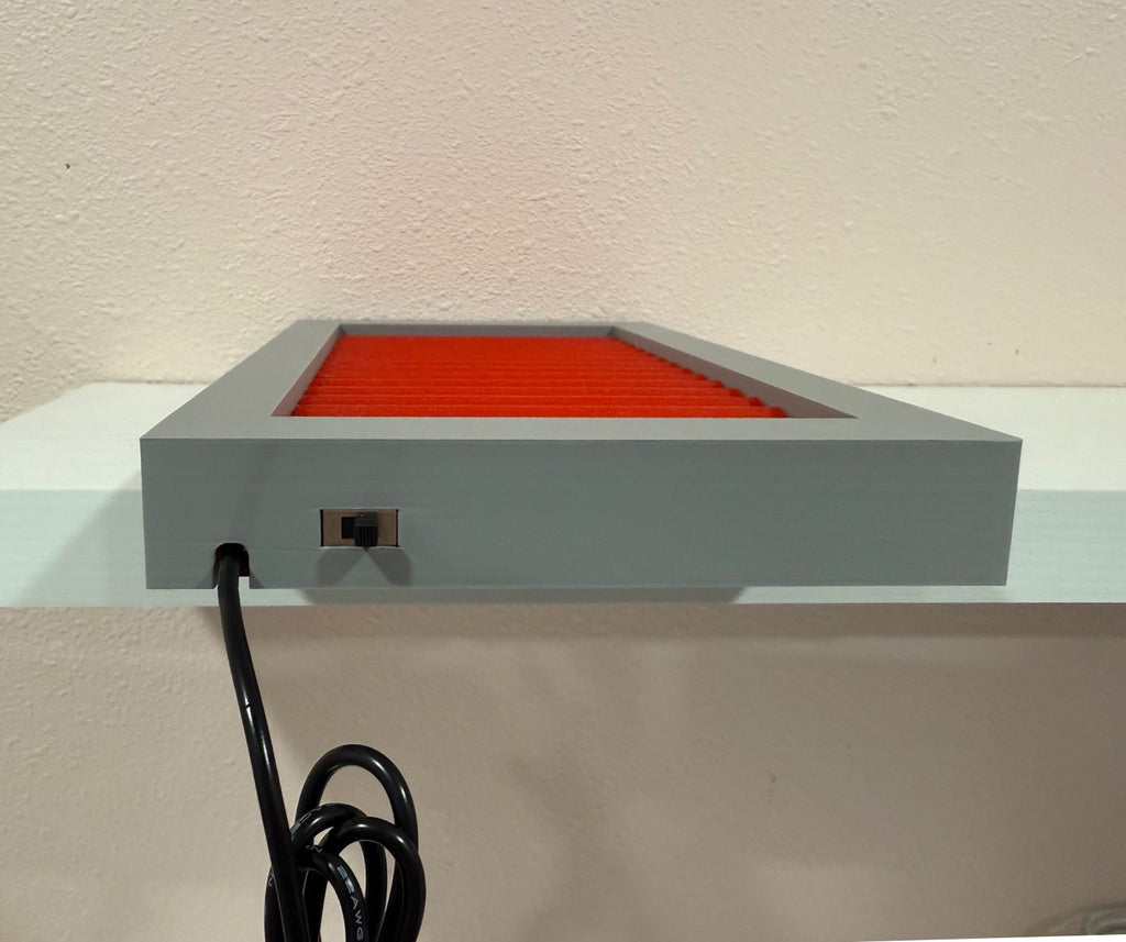 Star Trek Inspired Lit Red Alert Panel 11" Tall.