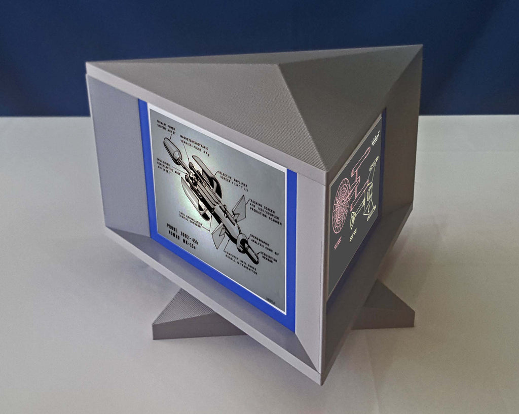 Trek TOS Inspired Briefing Room Tri-Viewer Prop Replica FULL SIZE with lights
