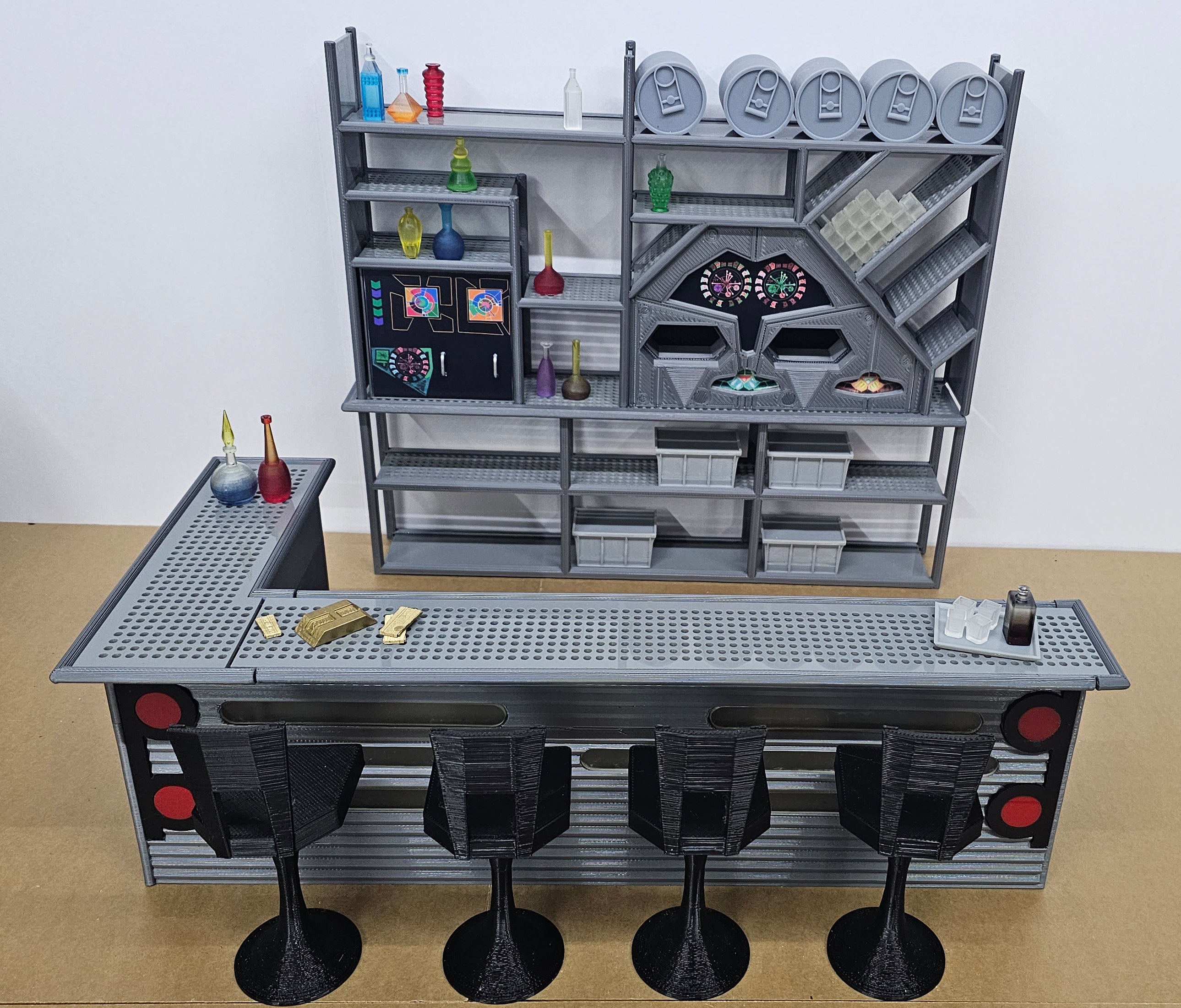 Trek Inspired DS9 Deep Space 9 Quark's Bar for Exo-6 and other 1:6 Scale Figures