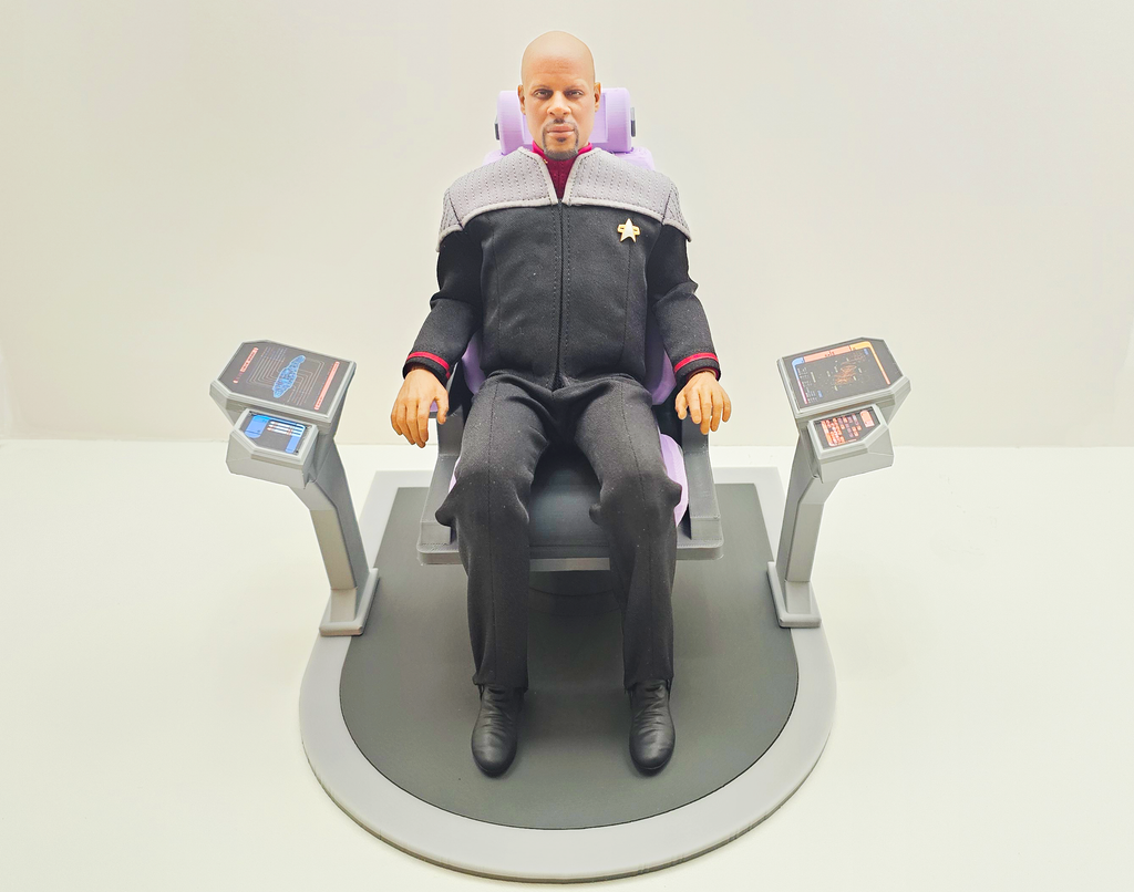 Trek Inspired Deep Space Nine (DS9) The Defiant Sisko Captain's Chair for Exo-6 and other 12 Inch Figures