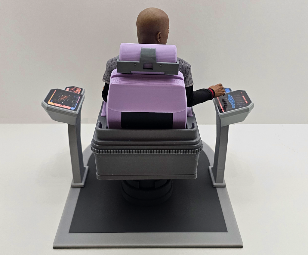 Trek Inspired Deep Space Nine (DS9) The Defiant Sisko Captain's Chair for Exo-6 and other 12 Inch Figures