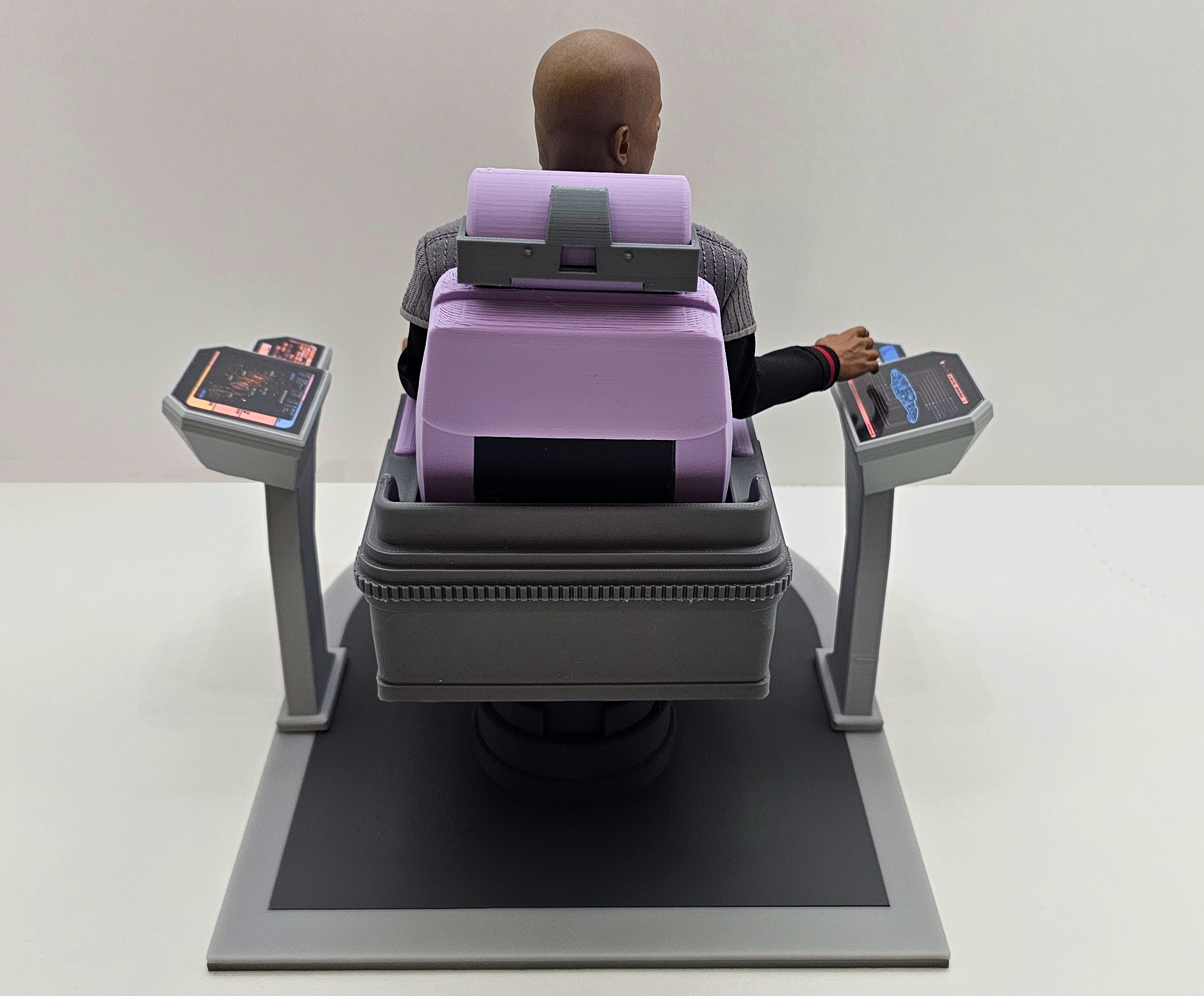 Trek Inspired Deep Space Nine (DS9) The Defiant Sisko Captain's Chair for Exo-6 and other 12 Inch Figures
