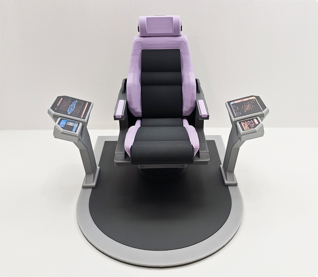 Trek Inspired Deep Space Nine (DS9) The Defiant Sisko Captain's Chair for Exo-6 and other 12 Inch Figures
