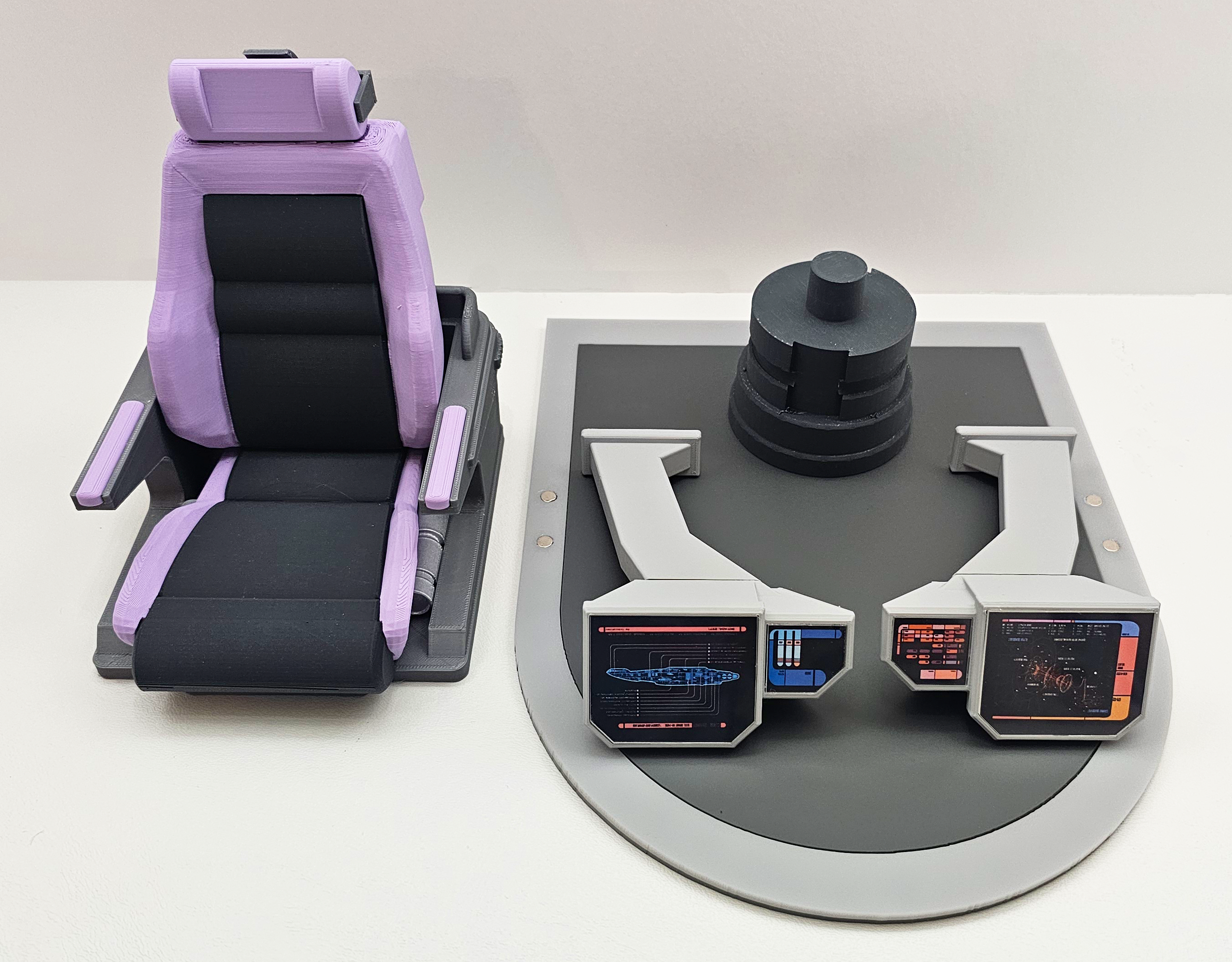 Trek Inspired Deep Space Nine (DS9) The Defiant Sisko Captain's Chair for Exo-6 and other 12 Inch Figures