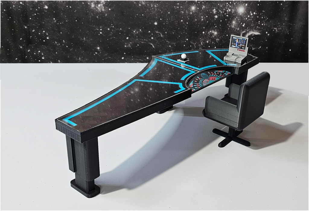 Trek Deep Space Nine DS9 Captain Sisko's Office Desk for Exo-6 / Sixth Scale / 12" Figures