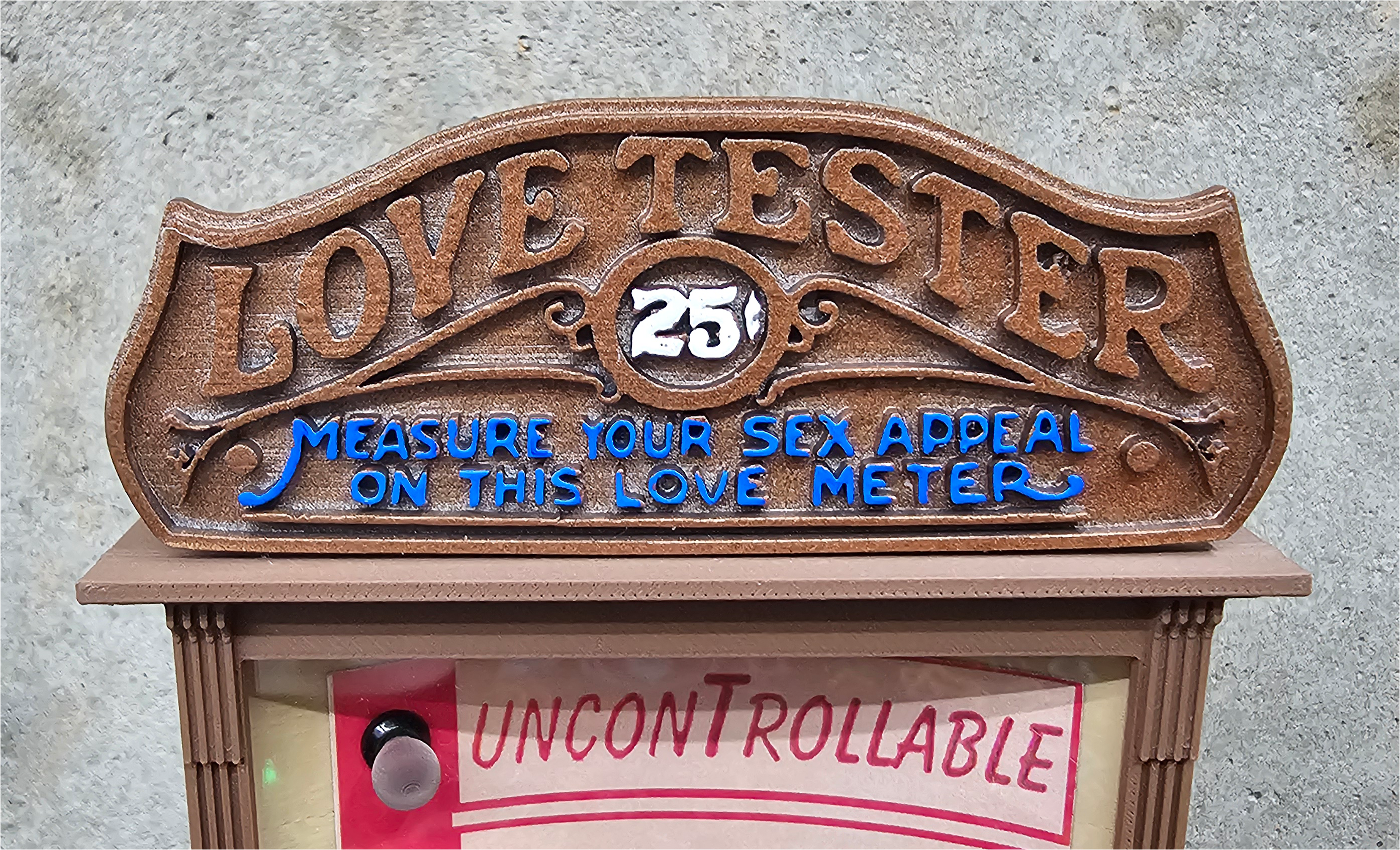 1:6 Scale Functional / Playable Love Tester Displays with Replicade / New Wave Toys Arcade