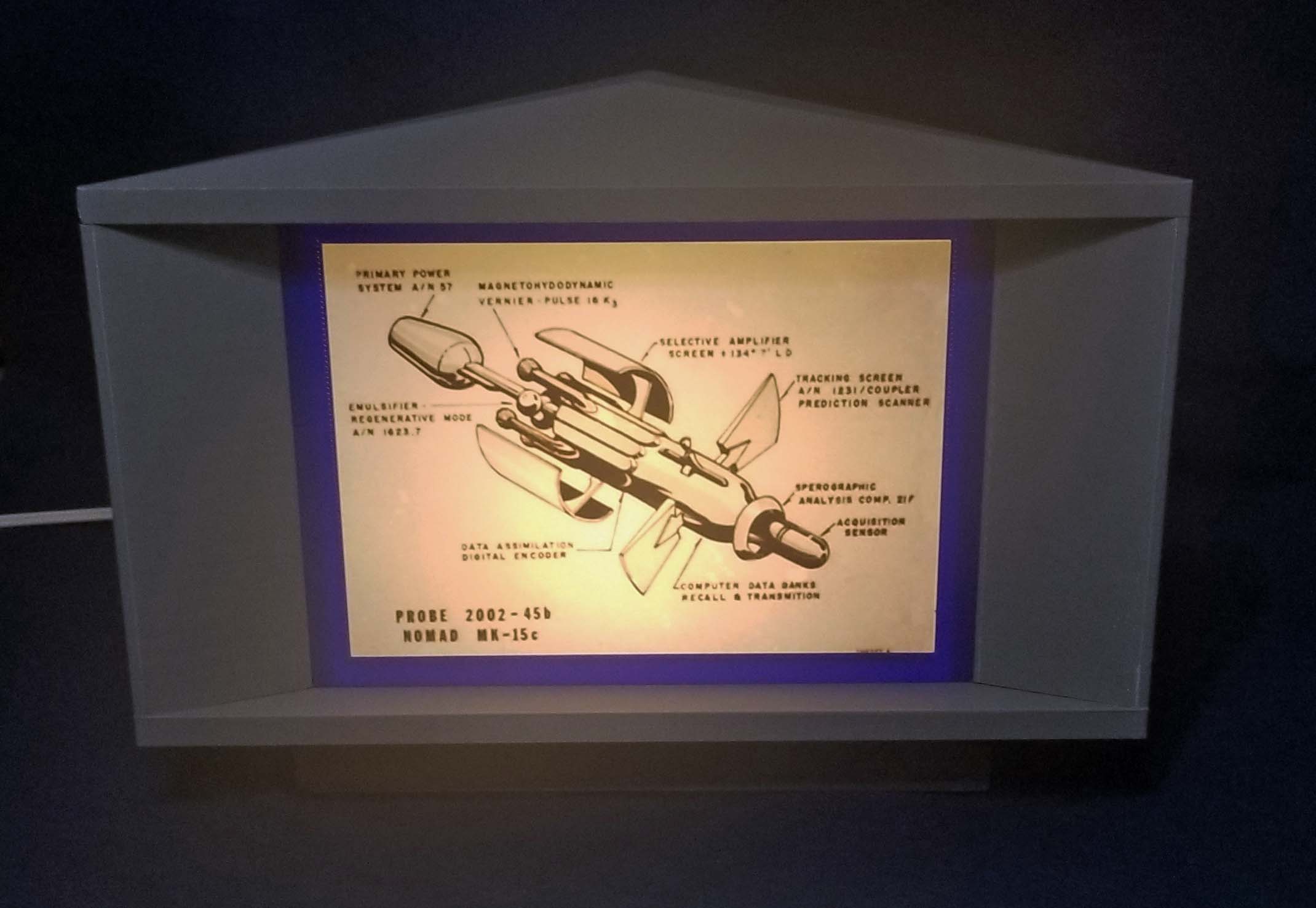 Trek TOS Inspired Briefing Room Tri-Viewer Prop Replica FULL SIZE with lights